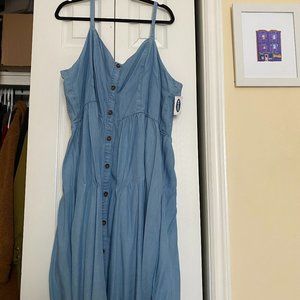 NWT Old Navy Plus size (XXL Tall) chambray dress